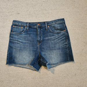 Madewell High-Rise Denim Shorts in Glenoaks Wash Cutoffs Size 32 14 F7019